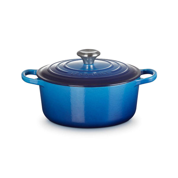 Le Creuset Signature Cast Iron 24cm Round Casserole - Azure