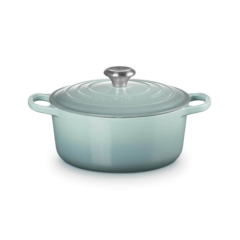 Le Creuset Signature 24cm Cast Iron Round Casserole - Sea Salt