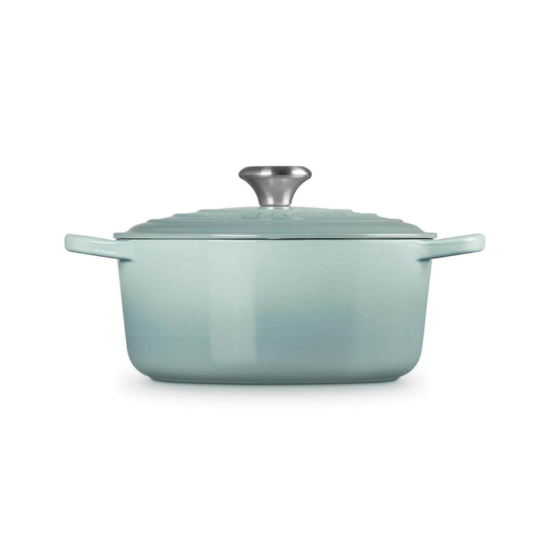 Le Creuset Signature 24cm Cast Iron Round Casserole - Sea Salt