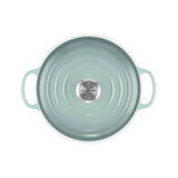 Le Creuset Signature 24cm Cast Iron Round Casserole - Sea Salt