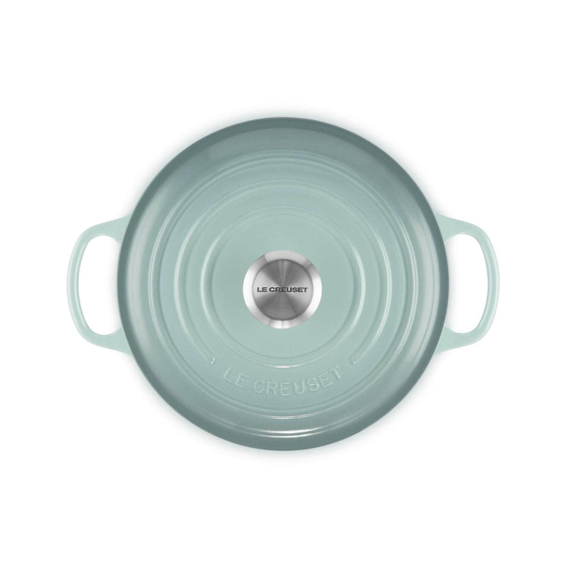 Le Creuset Signature 24cm Cast Iron Round Casserole - Sea Salt