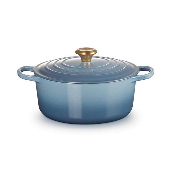 Le Creuset Signature Cast Iron 26cm Round Casserole - Chambray