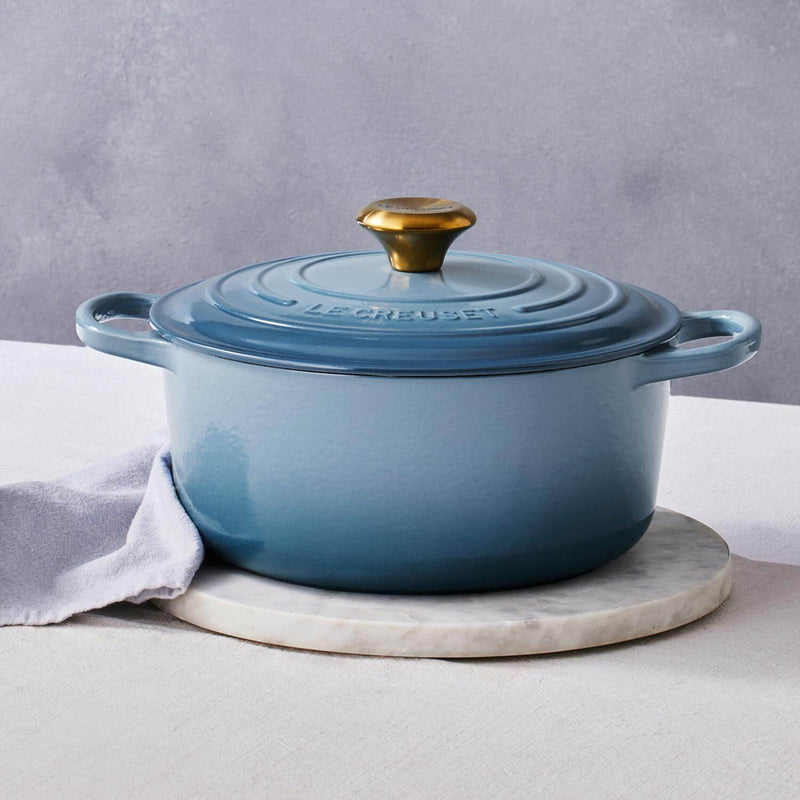 Le Creuset Signature Cast Iron 26cm Round Casserole - Chambray