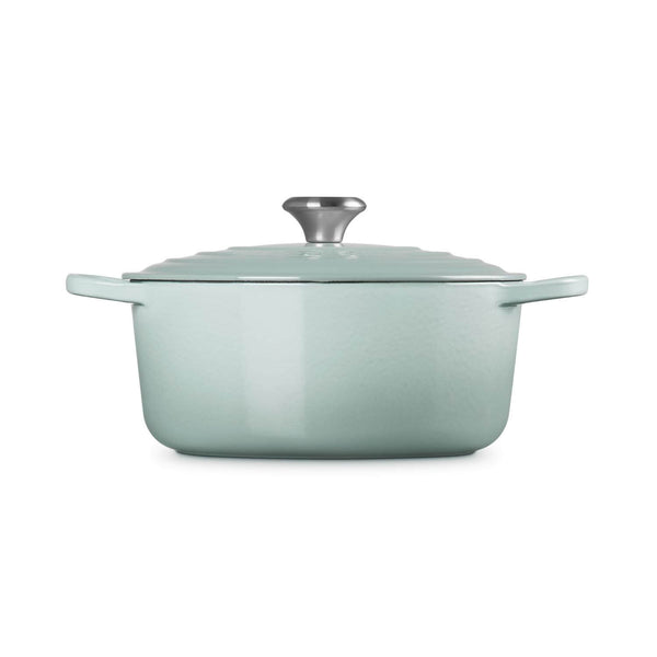 Le Creuset Signature 26cm Cast Iron Round Casserole - Sea Salt