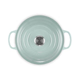 Le Creuset Signature 26cm Cast Iron Round Casserole - Sea Salt