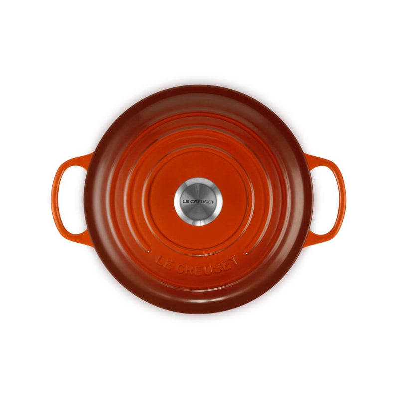 Deep Round Skillet 26cm Signature Red Le Creuset