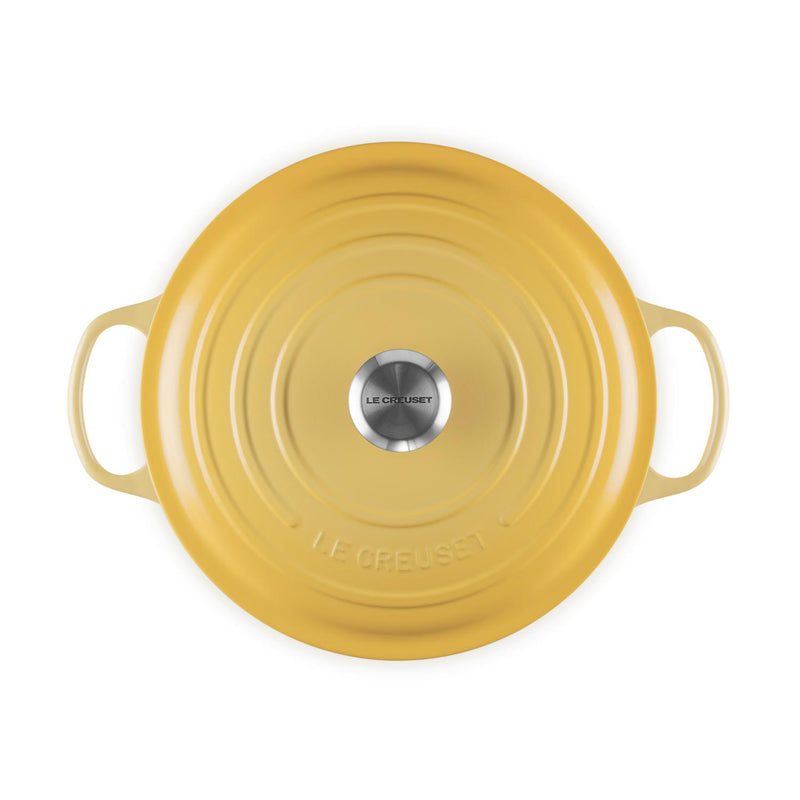 Le Creuset Signature Cast Iron 28cm Round Casserole - Camomille