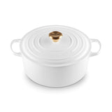 Le Creuset Signature Cast Iron 28cm Round Casserole - White