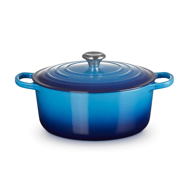 Le Creuset Signature Cast Iron 28cm Round Casserole - Azure