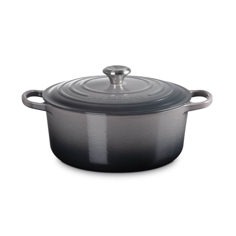 Le Creuset Signature Cast Iron 28cm Round Casserole - Flint