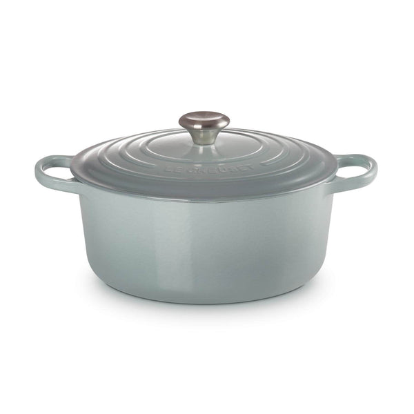 Le Creuset Signature 28cm Cast Iron Round Casserole - Sea Salt