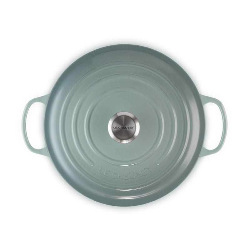 Le Creuset Signature 28cm Cast Iron Round Casserole - Sea Salt