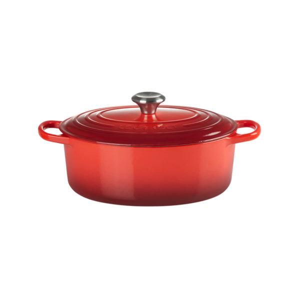 Le Creuset Signature Cast Iron 25cm Oval Casserole - Cerise