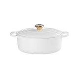 Le Creuset Signature Cast Iron 27cm Oval Casserole - White