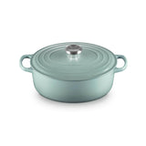 Le Creuset Signature 27cm Cast Iron Oval Casserole - Sea Salt