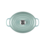 Le Creuset Signature 27cm Cast Iron Oval Casserole - Sea Salt