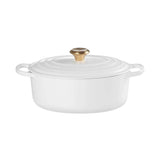 Le Creuset Signature Cast Iron 29cm Oval Casserole - White