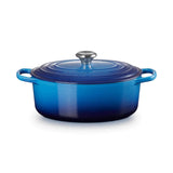 Le Creuset Signature Cast Iron 29cm Oval Casserole - Azure