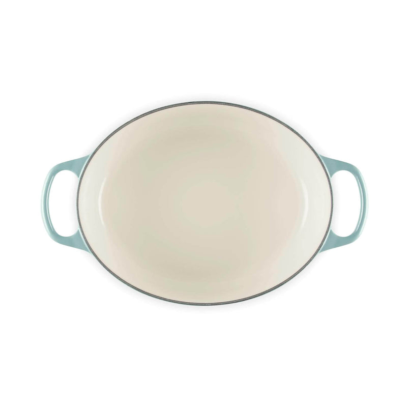 Le Creuset Signature 29cm Cast Iron Oval Casserole - Sea Salt