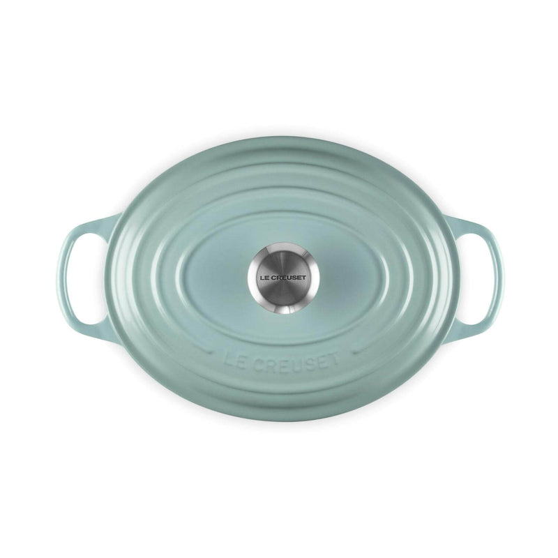 Le Creuset Signature 29cm Cast Iron Oval Casserole - Sea Salt