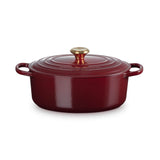 Le Creuset Signature Cast Iron 29cm Oval Casserole - Garnet