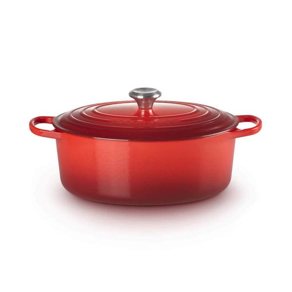 Le Creuset Signature Cast Iron 31cm Oval Casserole - Cerise