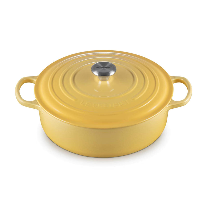 Le Creuset Signature Cast Iron 30cm Round Risotto Pot / Casserole - Camomille