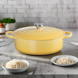 Le Creuset Signature Cast Iron 30cm Round Risotto Pot / Casserole - Camomille