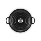 Le Creuset Signature Cast Iron 22cm Shallow Casserole - Satin Black