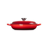 Le Creuset Signature Cast Iron 22cm Shallow Casserole - Cerise