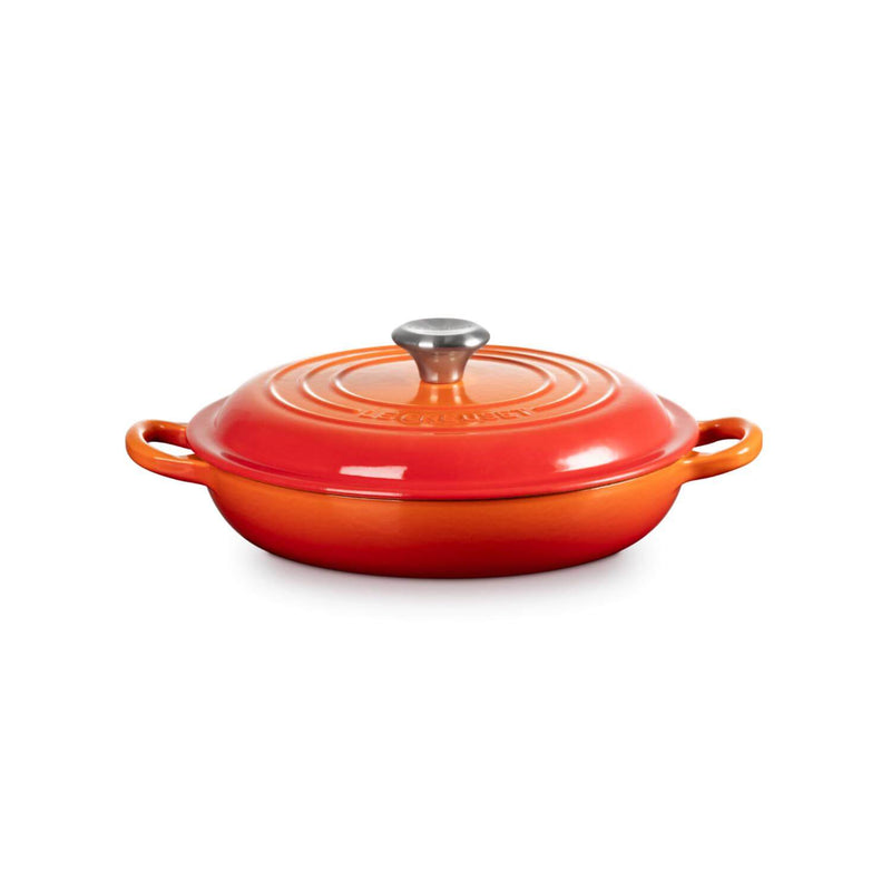 Le Creuset Signature Cast Iron 22cm Shallow Casserole - Volcanic