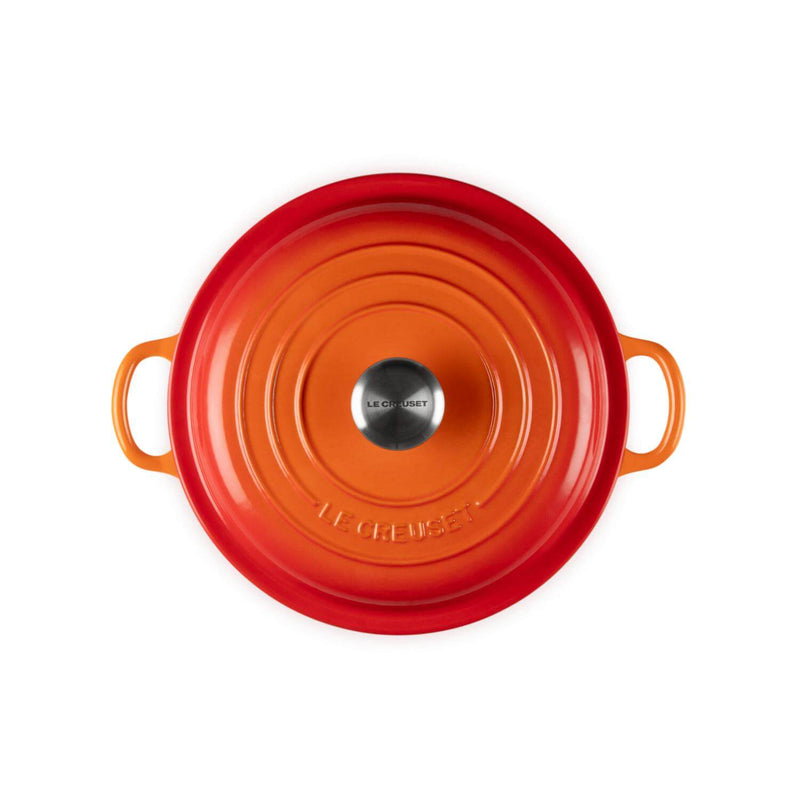 Le Creuset Signature Cast Iron 22cm Shallow Casserole - Volcanic