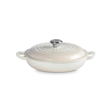 Le Creuset Signature Cast Iron 22cm Shallow Casserole - Meringue