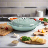 Le Creuset Signature Cast Iron 22cm Shallow Casserole - Sea Salt