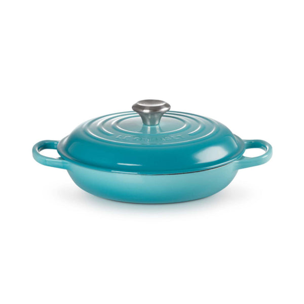 Le Creuset Signature Cast Iron 26cm Shallow Casserole - Teal