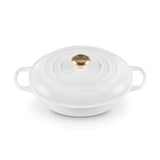 Le Creuset Signature Cast Iron 30cm Shallow Round Casserole - White