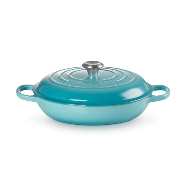 Le Creuset Signature Cast Iron 30cm Shallow Casserole - Teal