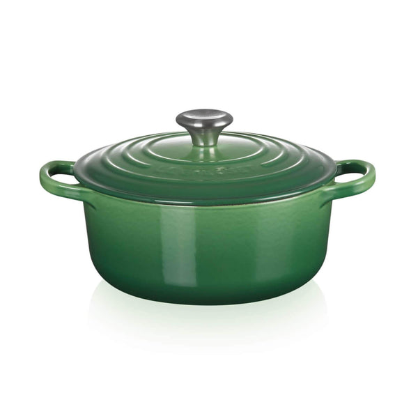 Le Creuset Signature Cast Iron 28cm Round Casserole  - Bamboo Green