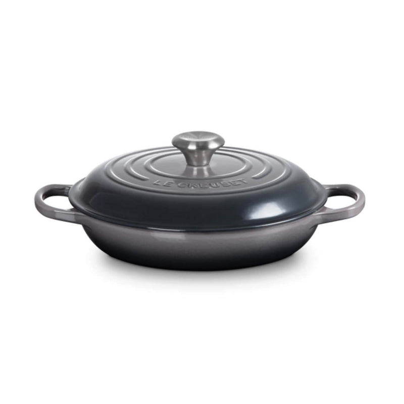 Le Creuset Signature Cast Iron 30cm Shallow Casserole - Flint