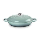 Le Creuset Signature Cast Iron 30cm Shallow Casserole - Sea Salt