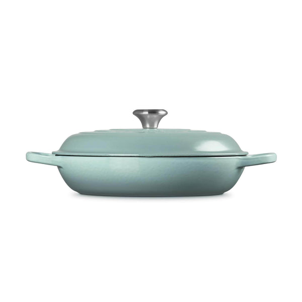 Le Creuset Signature Cast Iron 30cm Shallow Casserole - Sea Salt