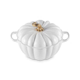 Le Creuset Halloween Signature Cast Iron 24cm Pumpkin Casserole - White