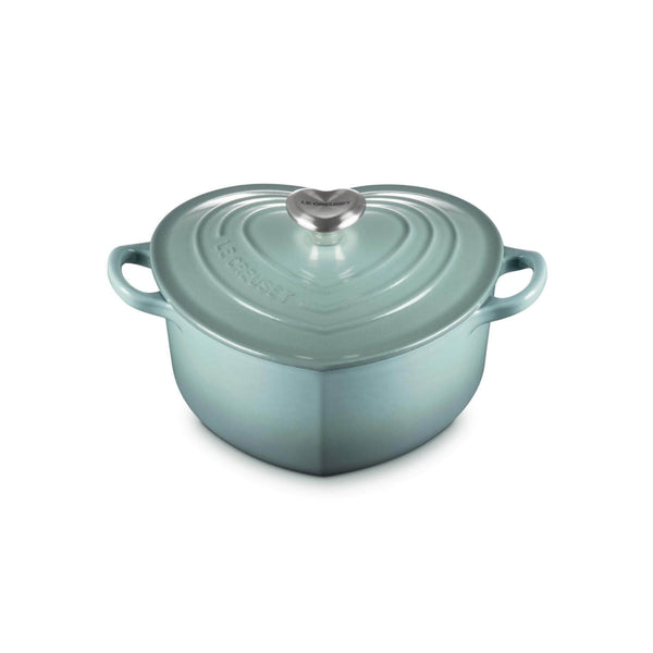 Le Creuset Cast Iron  Heart Shape Casserole Dish - Sea Salt