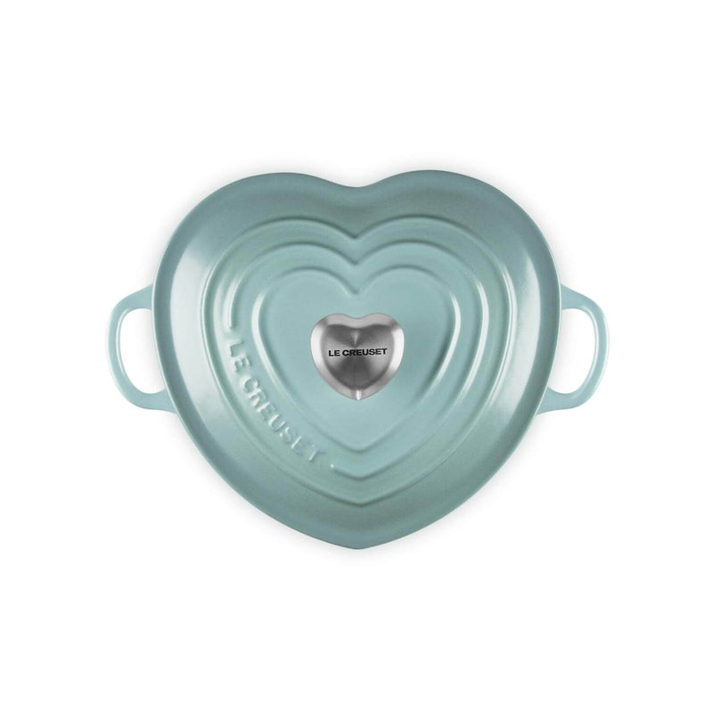 Le Creuset Cast Iron  Heart Shape Casserole Dish - Sea Salt