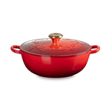 Le Creuset Holly Signature Cast Iron 26cm Soup Pot - Cerise