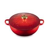 Le Creuset Holly Signature Cast Iron 26cm Soup Pot - Cerise