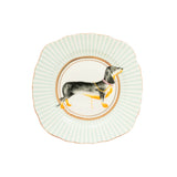 Yvonne Ellen 16cm Fine China Cake Plate - Sausage Doggie