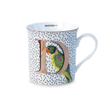 Yvonne Ellen Bone China 330ml Alphabet Mug - D