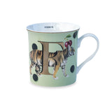 Yvonne Ellen Bone China 330ml Alphabet Mug - F