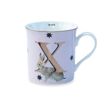 Yvonne Ellen Bone China 330ml Alphabet Mug - X